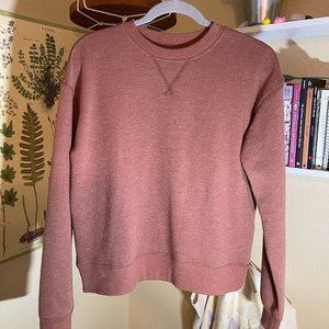 Brick colored Fleece Hoodie